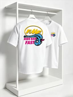 2026 Summer FMF Ride Bad Fast Motocross T Shirt for Men Dirt Bike Racing Graphic Tee Casual Short for Men and Women
