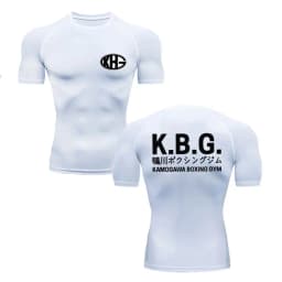 Anime Hajime Compression Shirt Men Short Running T Shirt Gym Sports Top Quick Dry Breathable Fitness Sportswear Bodybuilding Tee