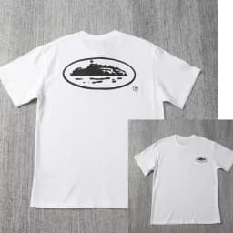 Small Sailboat Art Printed Casual T-shirt Men's and Women's Luxury Brand Top