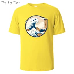 Color Painting Style Breathable Cotton Round Neck Tee Minimalist Design Lightweight Fabric Unisex Basic T Shirt Men's T-shirt