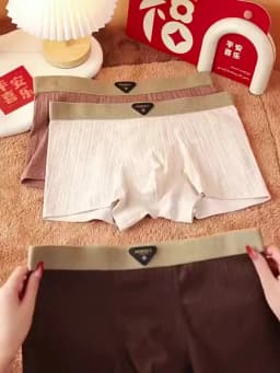 1/4pcs Pack Men Panties Cotton Underwear High Stretch Boxer Shorts Fashionable Sexy Men Underpant Plus Size L-4XL Breathable Men