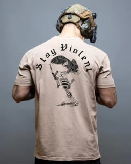New Stay Violent _ Breathable T-shirt Cotton T-shirts for Cross-country Sports