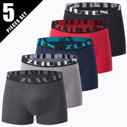 5 /10 Pack Men's Black Gold Printed Boxer Underwear Comfortable And Versatile Plus Size Sexy Young Men's Leisure Sports Beach Sh
