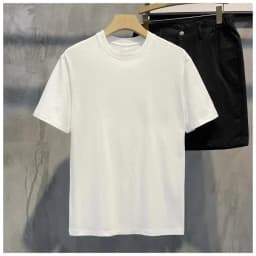 Heavy-duty American-style Cotton Printed Men's T-shirt for Summer, Short-sleeved, Suitable for Both Men and Women