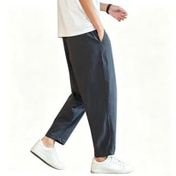 Lightweight Men's Ankel-Length Pants Solid Color Breathable Sweatpants Joggers Men Baggy Pants Streetwear Long Trousers Men
