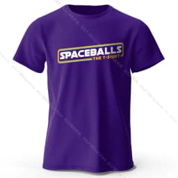 Spaceballs Printed T-Shirt 100% Cotton Oversized Sci-Fi Graphic Tees for Men Women Summer Tops Nerd Streetwear