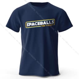 Spaceballs Printed T-Shirt 100% Cotton Oversized Sci-Fi Graphic Tees for Men Women Summer Tops Nerd Streetwear