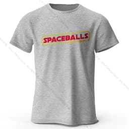 Spaceballs Printed T-Shirt 100% Cotton Oversized Sci-Fi Graphic Tees for Men Women Summer Tops Nerd Streetwear