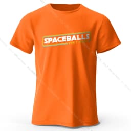 Spaceballs Printed T-Shirt 100% Cotton Oversized Sci-Fi Graphic Tees for Men Women Summer Tops Nerd Streetwear