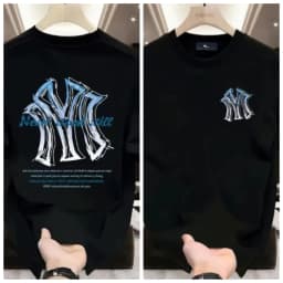 2026 Summer New Style Heavyweight 100% Cotton Short-Sleeved T-Shirt Men's Loose Trendy Cool High-End Shirt Men's Clothing