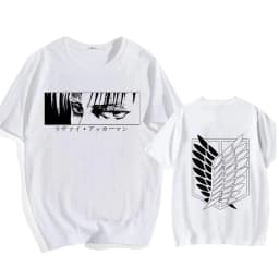 Attack on Titan Streetwear Men's T Shirt Eren Yeager Shingeki No Kyojin Anime Summer Cotton Women Tops Tees Casual High Quality