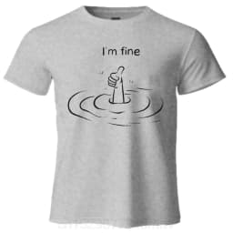 T'm Fine Print T-Shirt 100% Cotton Summer Tees For Men Women Oversize Casual Tops