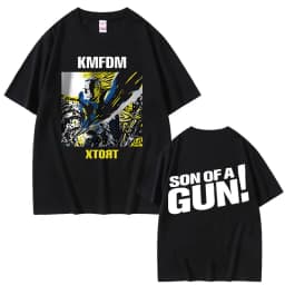 Rock Band Kmfdm Tour 97 Graphic Print T-shirt Summer Men Women Vintage Gothic Punk Streetwear Male Casual Pure Cotton T Shirts
