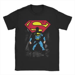 Men Women Comics Supermans T Shirts 100% Cotton Tops Casual Short Sleeve Round Collar Tees Gift Idea T-Shirt