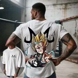 2026 New Dragon Ball Vegeta Print T-shirt Short Sleeve T-shirt Men's and Women's T-shirt Sports Fitness Men's T-shirt