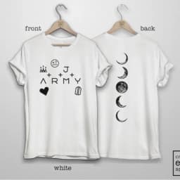 Kpop Army Tattoo Printed T-shirt World Tour Concert T-Shirt Summer Pure cotton Men's T-Shirt Kid's Clothing Tee Y2k Woman