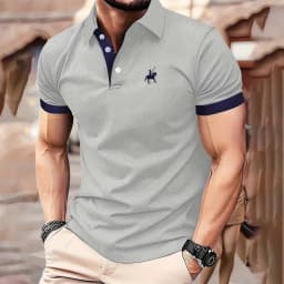 2026 Summer Men's Polo Shirt - 3D Printed Design Breathable Lightweight Stylish and Fashionable Outdoor Men's Clothing