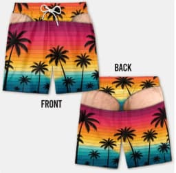 Funny Loose Beach Pants Vacation Casual 2026 Summer New Men 3d Print Vacation Beach Shorts Travel Gift for Men Surf Board Shorts