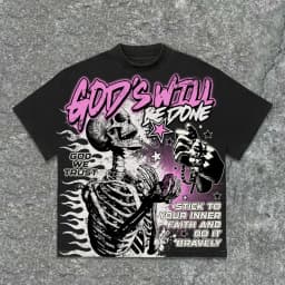 Graphic T-shirt Men Women Vintage Top Hip Hop Streetwear Oversized Tshirt Short Sleeve Casual Clothing Summer Fashion Trendy Tee