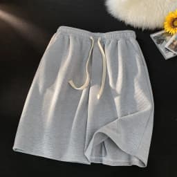 Waffle shorts men's summer thin new loose casual sports fashion brand beach American five-point pants