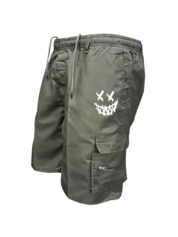American Flag Printed Cargo Shorts Independence Day Eagle Shorts Summer Cargo Work Camping Multi-pocket Short Pants Streetwear