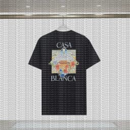Cotton New Casablanca Dream Gate Printed T-shirt 2026 High Quality Loose Sports T-shirt Top for Men and Women Adults