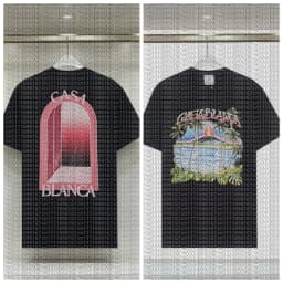 Cotton New Casablanca Dream Gate Printed T-shirt 2026 High Quality Loose Sports T-shirt Top for Men and Women Adults