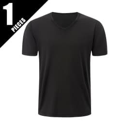 1/2/3 Piece Men's Solid Color Four Season Short Sleeved V-neck Sports And Comfortable Plus Size Youth Casual Base T-shirt