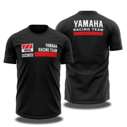 2026 Summer YAMAHA Racing Team New Short-Sleeve Shirt Men's Motorcycle Riding Jersey Loose Breathable and Quick-Drying Design