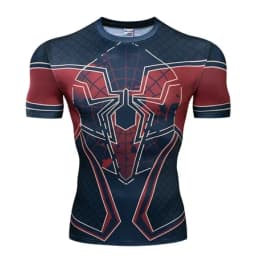 Red Nightwing Short Sleeve Compression Shirts Thanos 3D Printed T shirts Men NEW Crossfit Top For Male Fitness Clothing