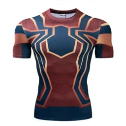 Red Nightwing Short Sleeve Compression Shirts Thanos 3D Printed T shirts Men NEW Crossfit Top For Male Fitness Clothing