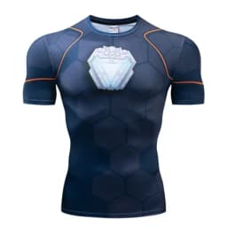Red Nightwing Short Sleeve Compression Shirts Thanos 3D Printed T shirts Men NEW Crossfit Top For Male Fitness Clothing