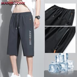 Fashion Sports Shorts Men New Comfortable Elastic Waist Shorts Male Breathable Quick Dry Men's Short Pants Men Bottom Black XXXL