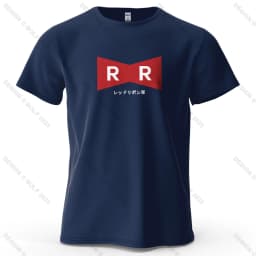 Red Ribbon Army Printed Men's T-Shirt 100% Cotton Oversized Anime Graphic Tees for Women Tops Tees Casual Streetwear
