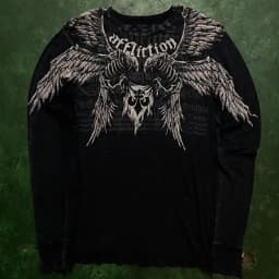 Fashionable Men's Autumn Personalized Skull Letter Print Micro Elastic Comfortable Long-Sleeved T-Shirt Outdoor Street Style Top
