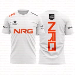 NRG Team 2026 White New Uniform T-shirt Fashion Esports Game Club Valorant Ethan Tops Men Streetwear Short Sleeved Crew Neck Tee