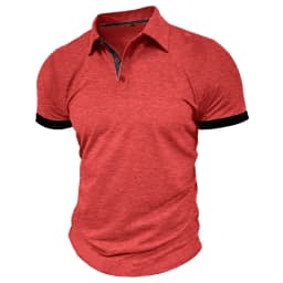 Summer Men's Short Sleeve Polo Shirt Lapel Oversize Solid Color T Shirts Breathable Streetwear Sport Activities Shirts Man