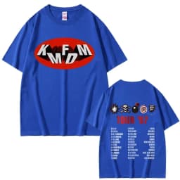Rock Band Kmfdm Tour 97 Graphic Print T-shirt Summer Men Women Vintage Gothic Punk Streetwear Male Casual Pure Cotton T Shirts