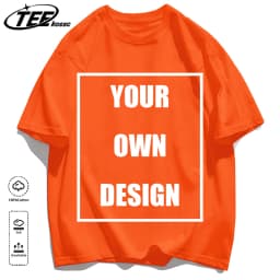 Men's Personalized T-shirt 100%Cotton Tee Custom Shirt Make Your Design Logo Text Men Women Design Your Gift Couple Tshirt