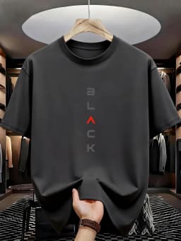 Men's Fashion Printed T-Shirt Men's Fashion Printed T-Shirt Round Neck T-Shirt Loose Top
