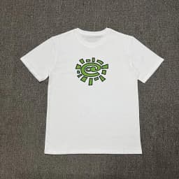2026 Men Sun Roll Classic Basic Short Sleeve Beauty Trend High Street Summer Loose Cotton Couple T-shirt