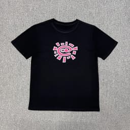 2026 Men Sun Roll Classic Basic Short Sleeve Beauty Trend High Street Summer Loose Cotton Couple T-shirt