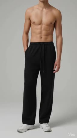 Men's Large Size Oversized Wide-Leg Sweatpants - Loose-Fit Trousers with Elastic Waist Breathable Winter Pants