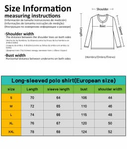 The new men's long-sleeved POLO shirt for Spring and Autumn 2025 features street fashion and comfort with 3D pattern printing