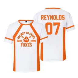 Cosplay The Foxhole Court Palmetto State Foxes Lacrosse Jersey WILDS MINYARD JOSTEN Short Sleeve T Shirt for Men Boy Oversized