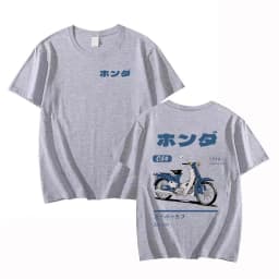 Fashion Loose T-Shirt Retro Summer Cartoon Anime Car Print Unisex Short Sleeve Round Neck Couple's Tee Youth T Shirts