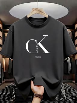 Men's T-shirt High Quality Funny letter Printed Casual Loose Streetwear Cool Men T Shirt O-neck Male Top Tees