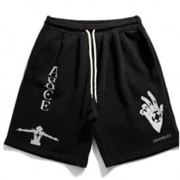 ONE PIECE Animation Luffy Sauron Peripheral Printed Shorts American Summer Men's Daily Loose Sports Breathable Shorts