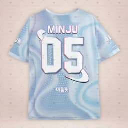 men women Fashion O-Neck Short Sleeve T-Shirt ILLIT MINJU Fans Summer Tee Lightweight Sport Daily Tee Oversized Sport T-Shirt