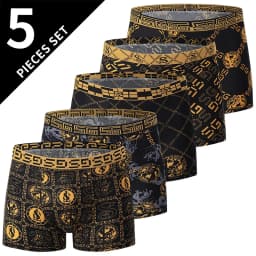 10 Pieces /5 Pieces Multi-Color Combination Men's Fashion Casual Sports Underwear Joker Comfortable Basic Teenagers Plus Size Sh
